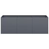 vidaXL Planter Anthracite Cold-rolled steel Large Durable Planter