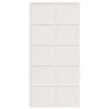vidaXL Barn Door White 39.4"x81.9" Solid Wood Pine