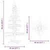 vidaXL Wooden Christmas Tree for Decoration 35.4" Solid Wood Pine