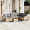 vidaXL Garden Sofa Set Beige