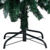 vidaXL Christmas Tree Green and white PVC, steel, plastic Medium