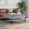 vidaXL Coffee Table Grey Sonoma Engineered wood, Metal 37.4 in square