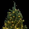 vidaXL Artificial Hinged Christmas Tree 150 LEDs 59.1"