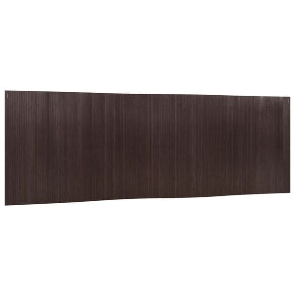 vidaXL Room Divider Dark Brown 65.0x236.2" Bamboo