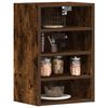 vidaXL Hanging Cabinet Smoked Oak Engineered Wood Medium Hanging Cabinet