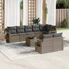 vidaXL Garden Sofa Set Gray, Dark Gray
