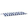 vidaXL Garden Bench Cushion Set of 2 Blue and White Stripe