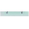 vidaXL Floating Shelf Set of 2 Clear Tempered safety glass Medium