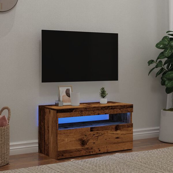 vidaXL TV Cabinet Old wood Engineered wood Medium TV Cabinet