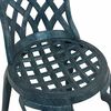 vidaXL Garden Chair 2 pcs Green 39 x 40 x 87cm Aluminium