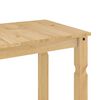 vidaXL Dining Table Honey Solid Pine Wood 44.1 in x 23.6 in x 29.5 in