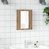 vidaXL LED Mirror Cabinet Artisan Oak Engineered Wood, Acrylic
