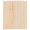 vidaXL Bedside Cabinet Set of 2 Natural Pine Solid Pine Wood