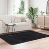 vidaXL Shaggy Rug Black 100% Polyester 47.2 x 67.0 in Foldable