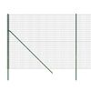 vidaXL Wire Mesh Fence Green 7.2x82.0' Galvanised Steel