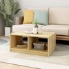 vidaXL Coffee Table Pine Solid Pinewood Medium Durable Coffee Table