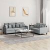 vidaXL Sofa Set Light Grey