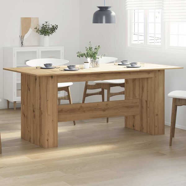 vidaXL Dining Table Artisan oak Engineered wood Large Durable