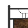 vidaXL Bed Frame Smoked Oak Engineered Wood and Steel Small Double