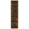 vidaXL Shoe Rack Smoked Oak Engineered Wood Tall Narrow Shoe Rack