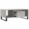 vidaXL Coffee Table Grey Sonoma Engineered wood, Metal Medium