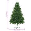 vidaXL Christmas Tree with 300 LEDs with Stand Green 70.9" PE