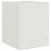 vidaXL Bedside Cabinet Set of 2 White Cold-rolled steel Standard