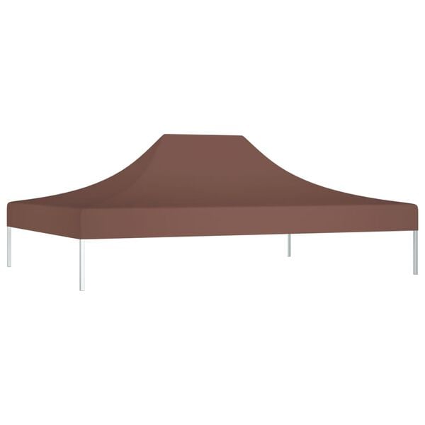 vidaXL Party Tent Roof 13.1x9.8' Brown 2.95 oz/ft&sup2;