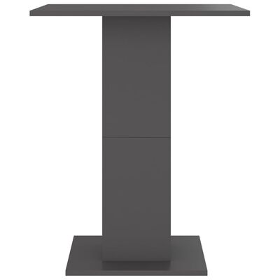 vidaXL Bistro Table Gray 23.6"x23.6"x29.5" Engineered Wood