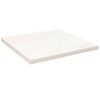 vidaXL Table Top White Solid Pine Wood 24x24in Rounded corners surface