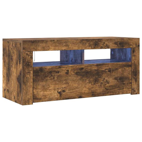 vidaXL TV Cabinet Smoked Oak Engineered wood TV Cabinet Rectangular