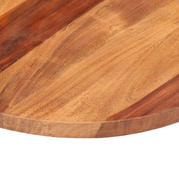 vidaXL Table Top Solid Wood Acacia Round 0.98"-1.06" 15.7"