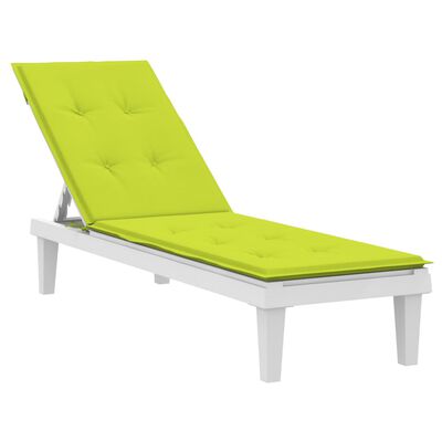 vidaXL Deck Chair Cushion Bright Green (29.5"+41.3")x19.7"x1.2"