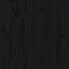 vidaXL Garden Planter Black Solid pine wood 23.6 x 11.8 x 11.8 in