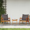 vidaXL Bistro Set 3 pcs Brown 59.5 x 65 x 72 cm Solid Acacia Wood
