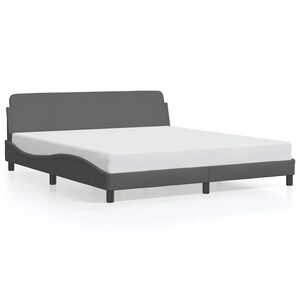 vidaXL Bed Frame Dark Grey