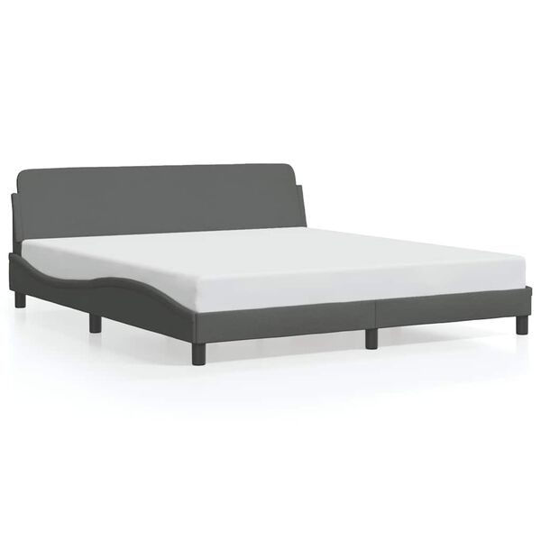 vidaXL Bed Frame Dark Grey