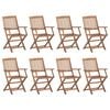 vidaXL Outdoor Chair Set of 8 Anthracite