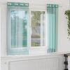 vidaXL Voile Curtains with Grommets 2 pcs Turquoise