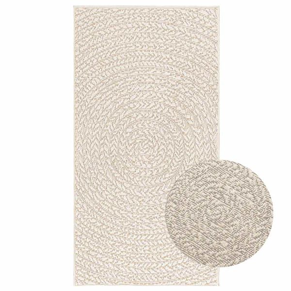 vidaXL Rug Cream 100% Polypropylene 23.6 x 43.3 in