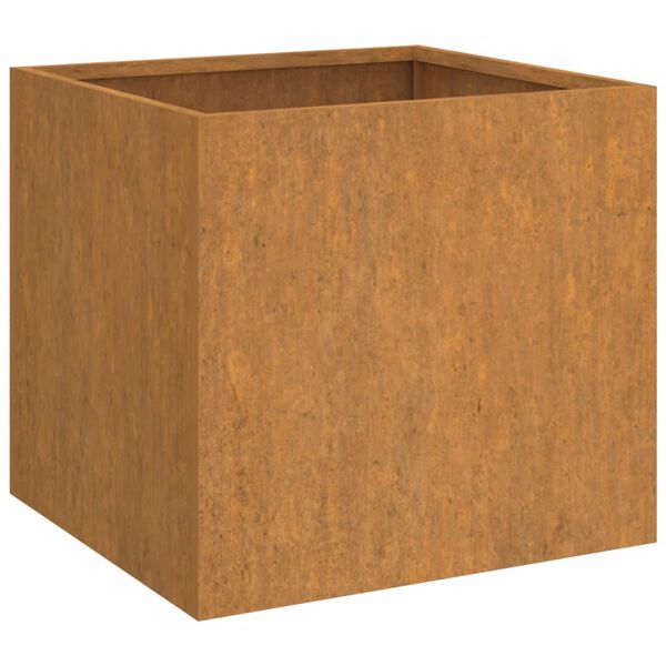 vidaXL Planter Rusty Corten steel 12.6x11.8x11.4 in Durable