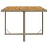 vidaXL Garden Table Beige and black