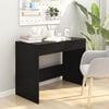 vidaXL Desk Black Engineered wood 39.8 x 19.7 x 30.1 in Desk