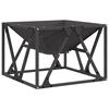 vidaXL Fire Pit Black 19.69 x 19.69 x 13.78 in Steel
