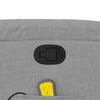 vidaXL Stand Up Massage Recliner Chair Light Gray