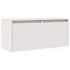 vidaXL Wall Cabinet White Solid Pinewood 31.5 x 11.8 x 13.8 in