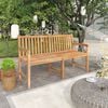 vidaXL Garden Bench Teak Solid Teak Wood 59.1 in Sturdy Garden Bench