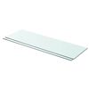 vidaXL Glass Panel Set of 2 Clear Tempered glass 31.5 x 9.8 in