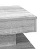 vidaXL Coffee Table Grey Sonoma Engineered wood 19.7 x 19.7 in Rotatable