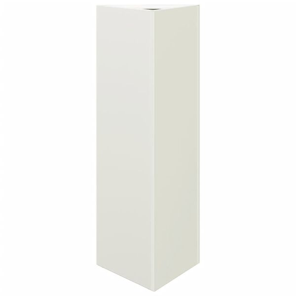 vidaXL Garden Planter White Steel 11.8x10.2x29.5 in Durable